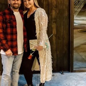 Sparkly Fringe Kimono